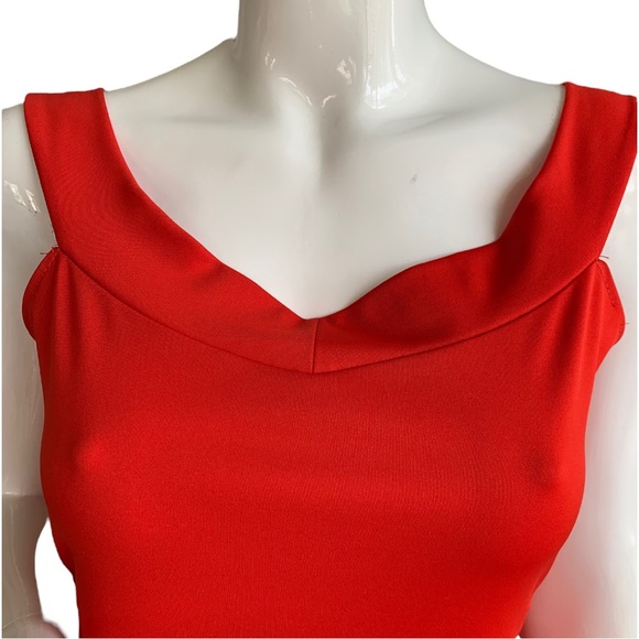 CBR RED OFF SHOULDER MERMAID FISHTAIL RUFFLE PARTY DRESS. WOMEN’S SIZE L… - Picture 5 of 10